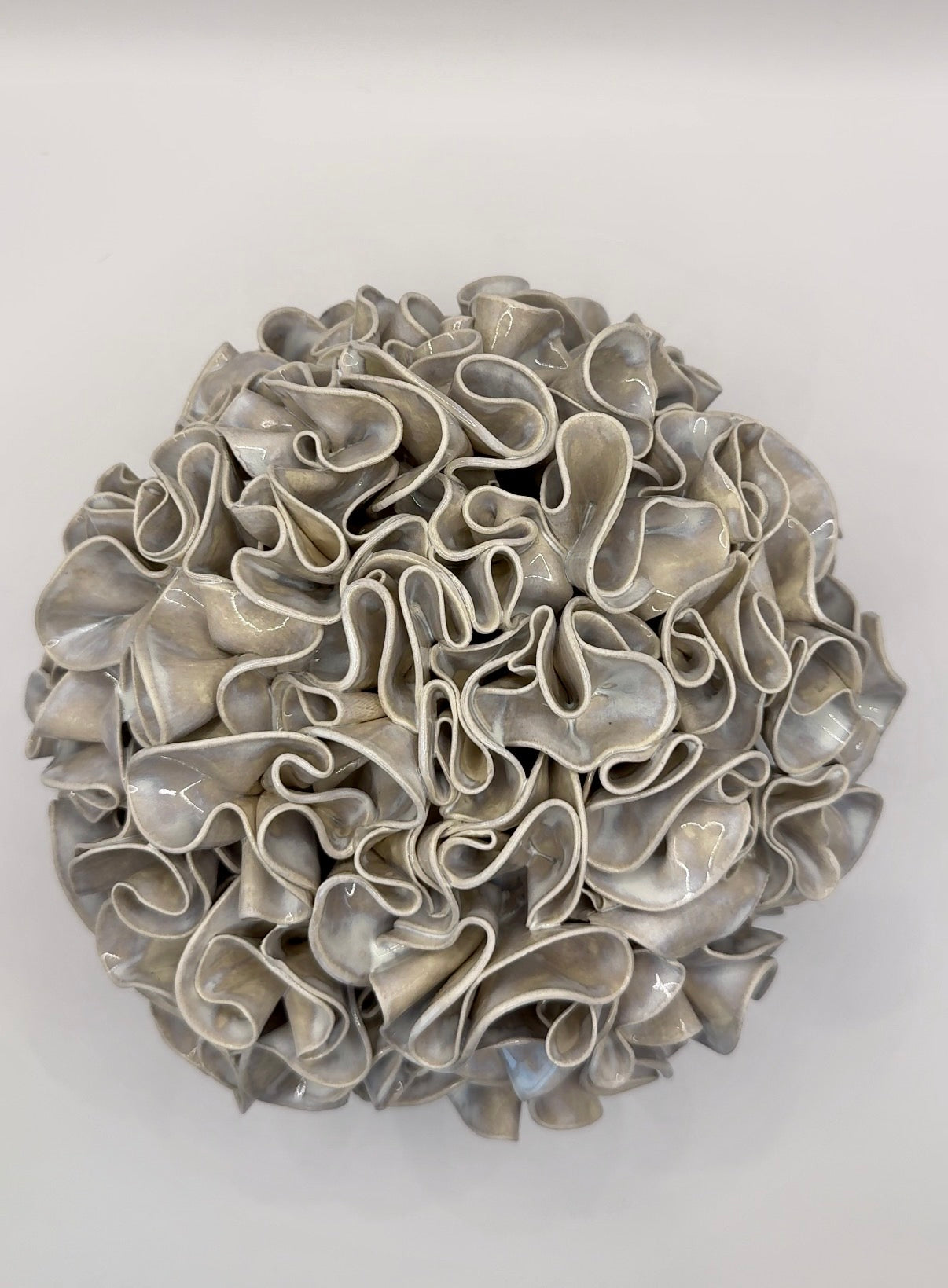 Original Ruffles - Milk Glass