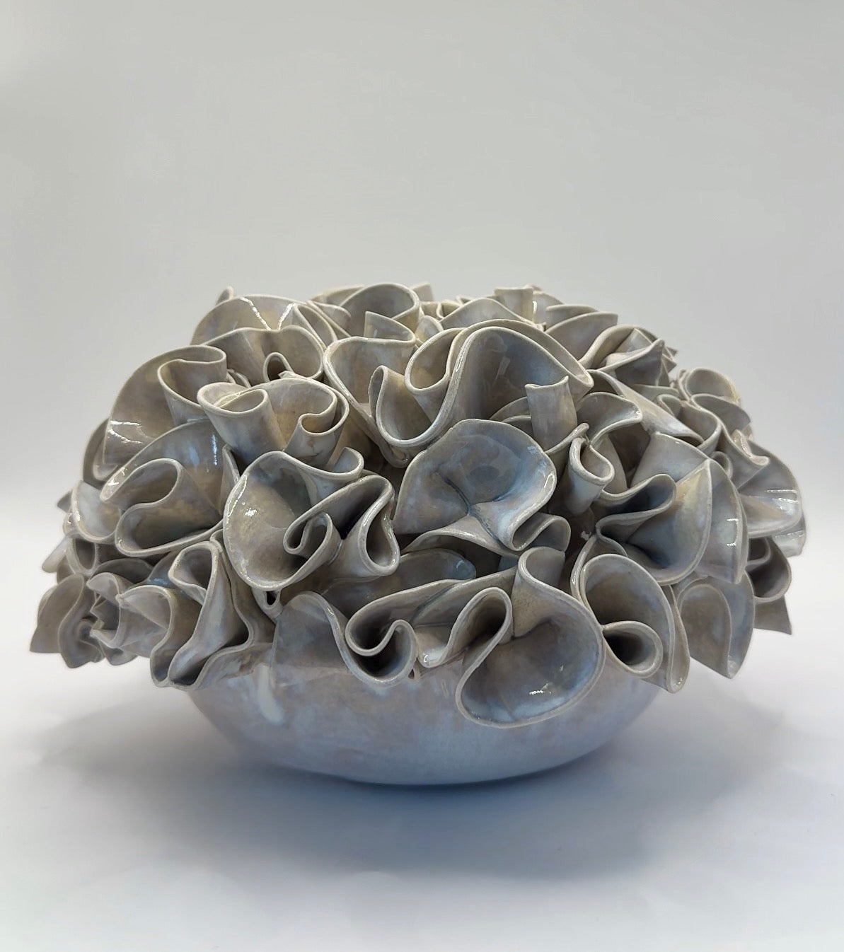 Original Ruffles - Milk Glass