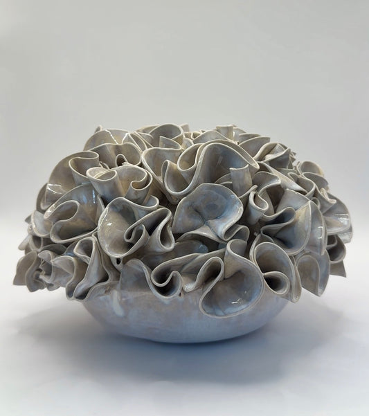 Original Ruffles - Milk Glass