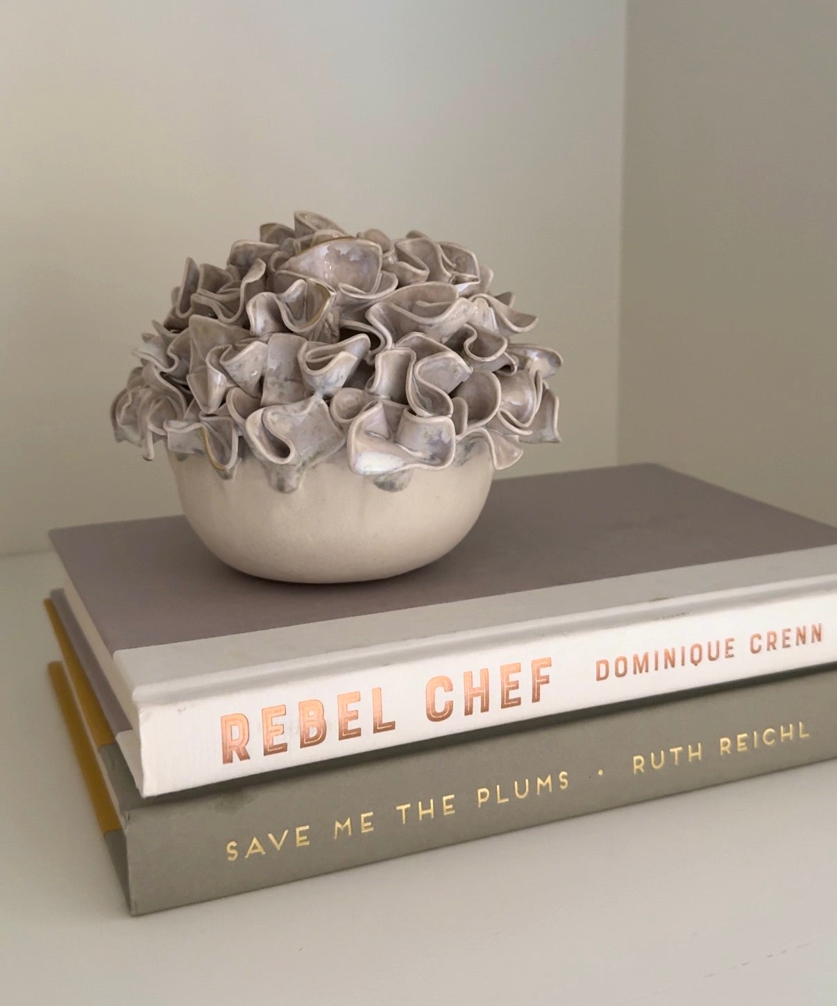 Petite Ruffles - Milk Glass