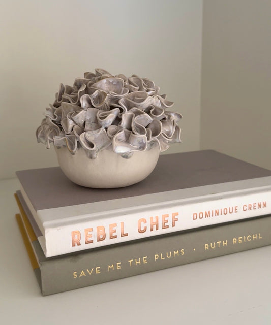 Petite Ruffles - Milk Glass